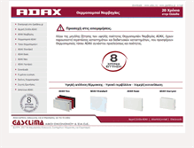 Tablet Screenshot of adax.gasklima.gr